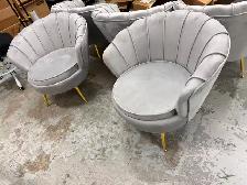 Brand New Velvet Accent Chair with Gold Legs Special $149 - Photo 3