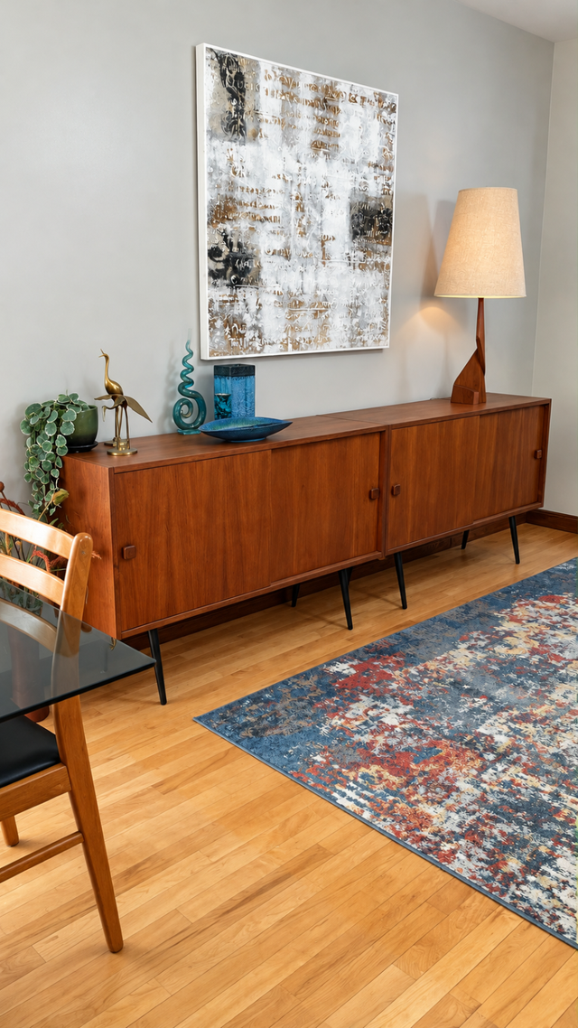 Mid century. TEAK TECK MODULAIRE. Crédence, buffet, bar, bahut t
