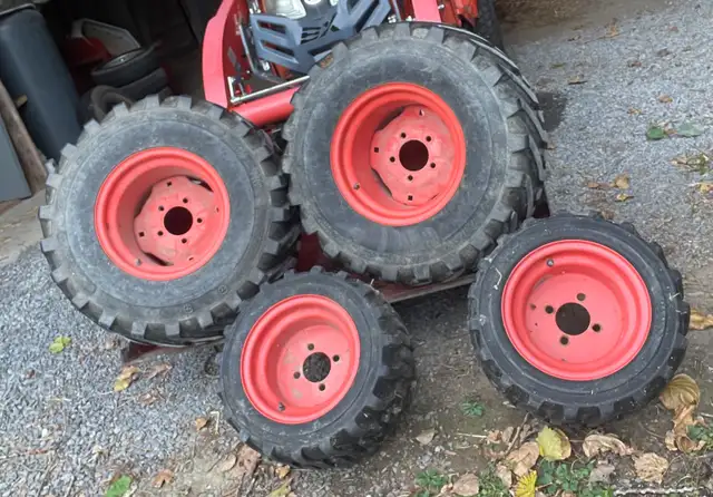Kubota tires on rims
