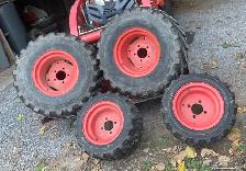 Kubota tires on rims