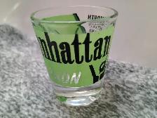Vintage 1950's  Mid-Century Bourbon Recipe on the shot-glass. - Photo 5