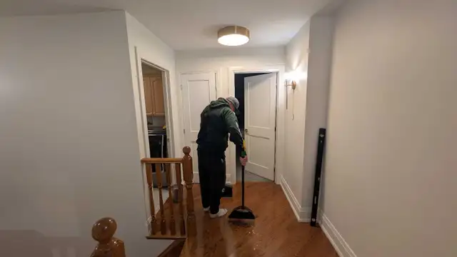 Interior door installation