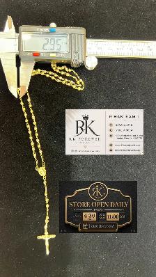 10K  yellow Gold Rosary # R69 - Photo 5