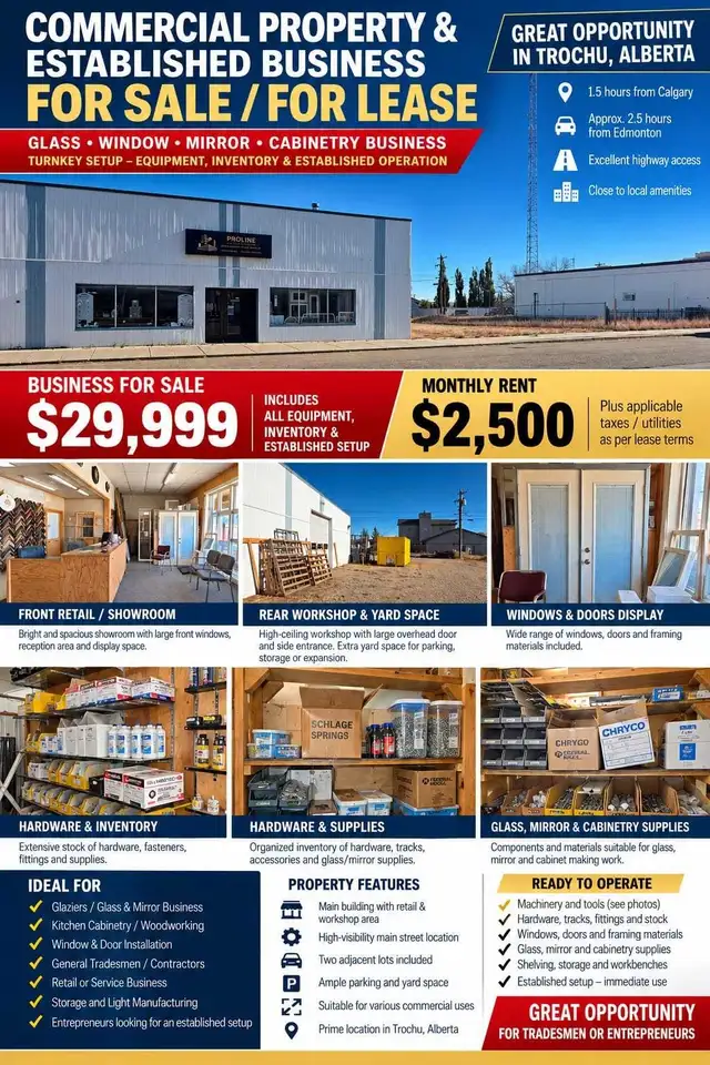 COMMERCIAL BUSINESS FOR SALE: IMMIGRATION OPPORTUNITY