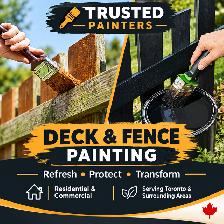 Exterior painters deck and fence painting