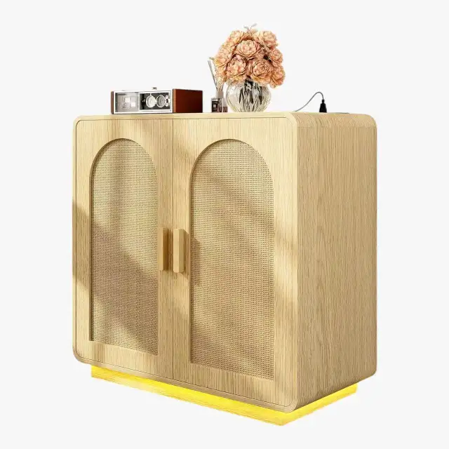 Brand New Modern Rattan Sideboard with LED Base $149 to $269