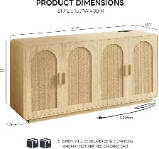 Brand New Modern Rattan Sideboard with LED Base $149 to $269 - Photo 4