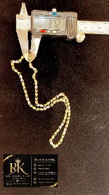 10k  Two-tone Gold Necklace # R 70 - Photo 5