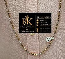10k  Two-tone Gold Necklace # R 70 - Photo 6