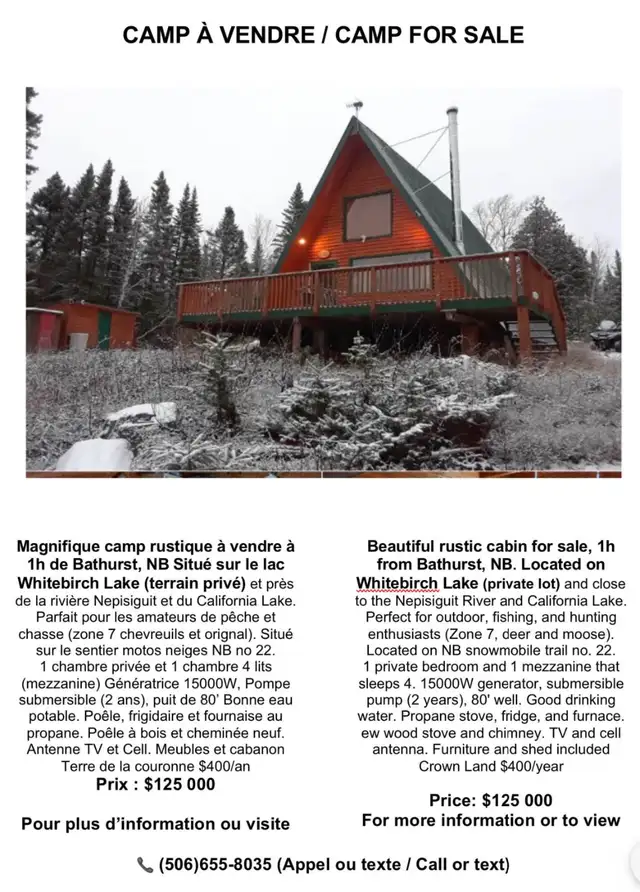 Camp À vendre
