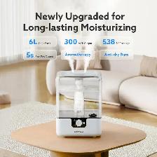 CHIVALZ 6L Humidifiers for Bedroom, Cool Mist, 26dB, 50H Runtime - Photo 4