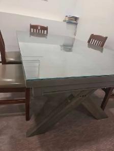 table with custom glass top - Photo 2