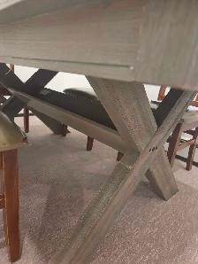table with custom glass top - Photo 4