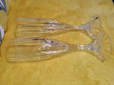Vintage Mikasa Park Lane Crystal Champagne Flutes  6 Oz - Photo 2