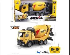 Moka 2.4 GHz RC Concrete Mixer Truck w/ rotating mixer drum - Photo 2