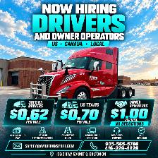 HIRING DRIVERS & OWNER OPERATORS