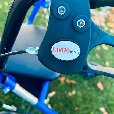 ONE NEW LIVING BASICS FOUR WHEEL ROLLATOR WALKER - Photo 2