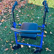 ONE NEW LIVING BASICS FOUR WHEEL ROLLATOR WALKER - Photo 4