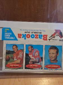 1971 Bazooka complete triple football box - Photo 2