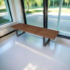 George Nelson Platform Bench- Walnut / Natural