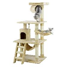 Cat tree Special 57″ H74 Beige Cat Tree Condo was $159 now $70 - Photo 2