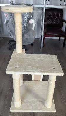 Compact Beige Cat Tree - Photo 3