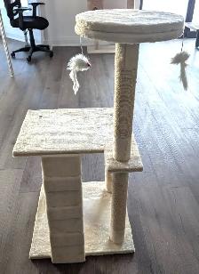Compact Beige Cat Tree - Photo 4