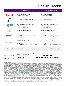 Stream  Bundle with Telus Koodo