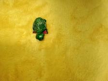 Vintage Kinder Surprise turtle eating watermelon figurine 1993 - Photo 2