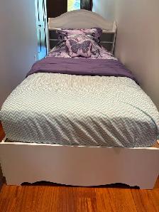 Kids Modern Twin size Bed Frame w/ 3 Drawers - Photo 7