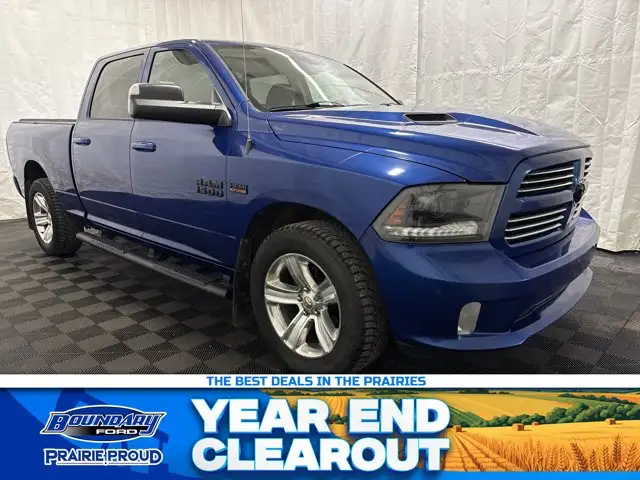 2015 Ram 1500 SPORT PREMIUM | LEATHER | SPORT HOOD | REM START