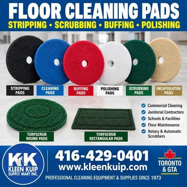 Floor Cleaning Pads – Stripping, Scrubbing, Buffing & Polishing