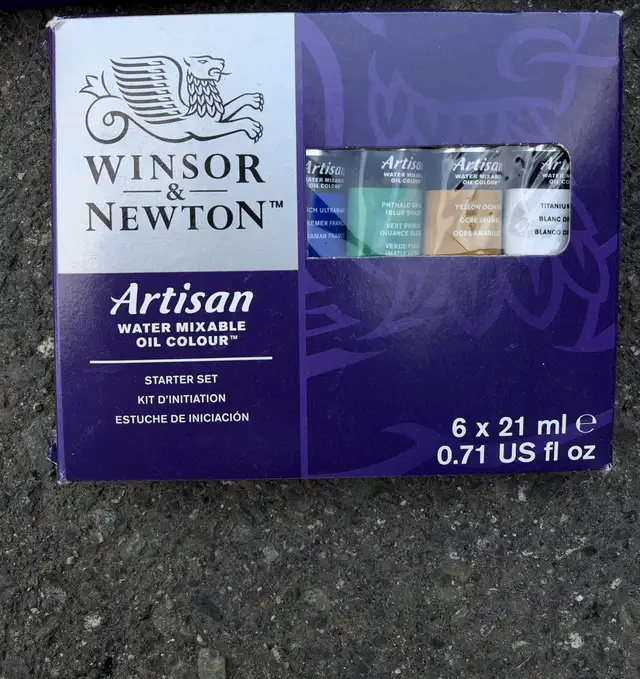Winsor & Newton Artisan Oil Paint Starter Set 6 x 21ml - New