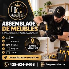 ASSEMBLAGE DE MEUBLES À DOMICILE – GRAND MONTRÉAL