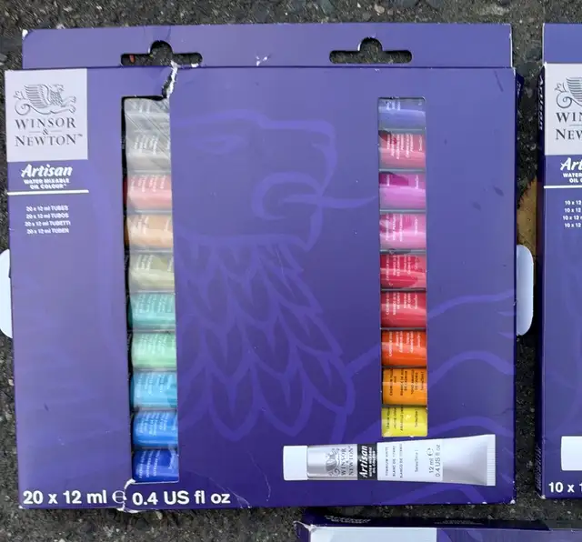 Winsor & Newton Artisan Oil Paint Set — 20 x 12 ml Tubes, New