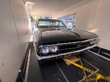 Classic cars hauling