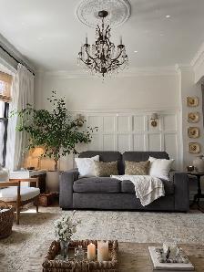 69.6-Inch Chenille Loveseat Sofa