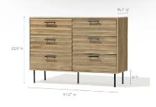 47.24-Inch 6-Drawer Dresser - Photo 7