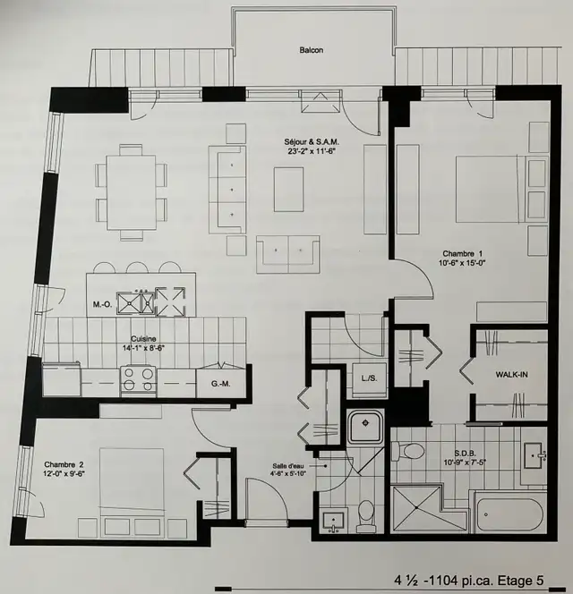 STUNNING MODERN FURNISHED 4 ½ - MAGNIFIQUE 4 1/2 MODERNE MEUBLÉ