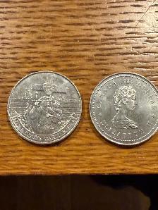 half a roll (9) of 1984  Unc CAN  Cartier 1.00 Coins - Photo 2