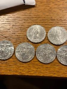 half a roll (9) of 1984  Unc CAN  Cartier 1.00 Coins - Photo 3