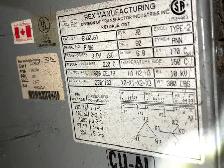 Rex 30 kVA Transformer – 600V to 230Y/133V – BA30JS1 - Photo 3