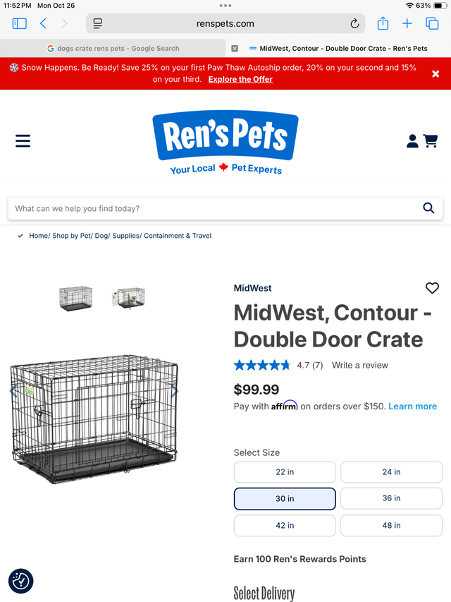 Dog Crate Brand New for Medium Size Dog