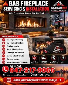 Fireplace Services, Install and Repairs