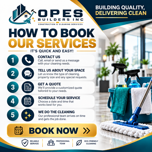 Opes Builders Inc. Construction and Cleaning Services
