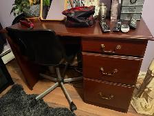 $100 OBO. make up table or desk with roller chair