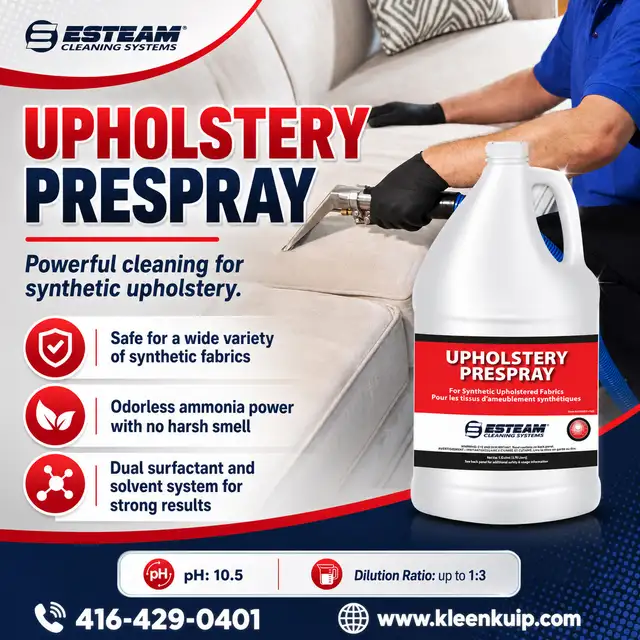 Upholstery Cleaning Products – Shampoos, Presprays & Cleaners