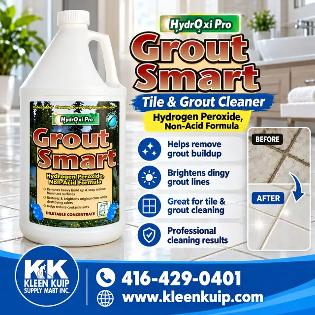 HydrOxi Pro Grout Smart – Tile & Grout Cleaner, Stain Remover