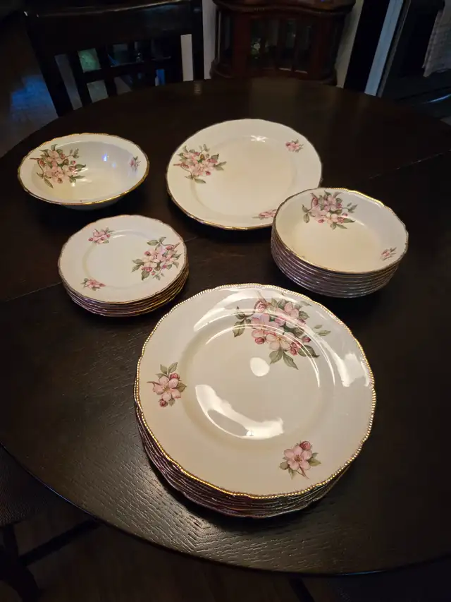 dish set royal swan