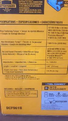 ☆NEW☆ DEWALT 1/2in HIGH TOURQE IMPACT WRENCH w.  HOG RING ANVIL - Photo 3